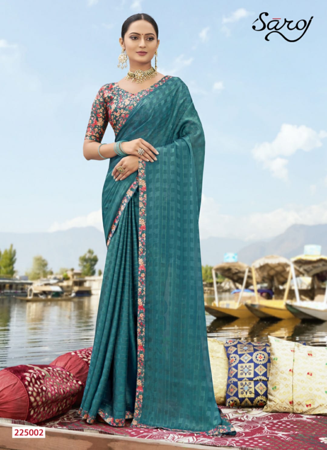 Saroj Vaidehi Festive Wear Georgette Heavy Designer Fancy Saree Collection